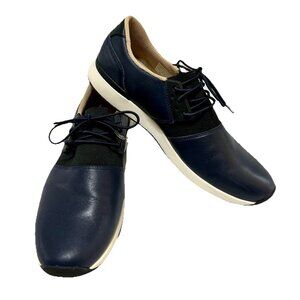 Vionic Carmen Navy Leather Lace-Up Sneakers Comfort Shoes Women’s Size 9.5